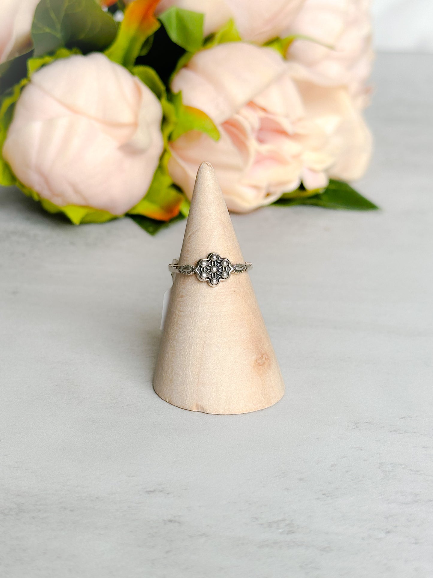 Bali Style Medallion Ring