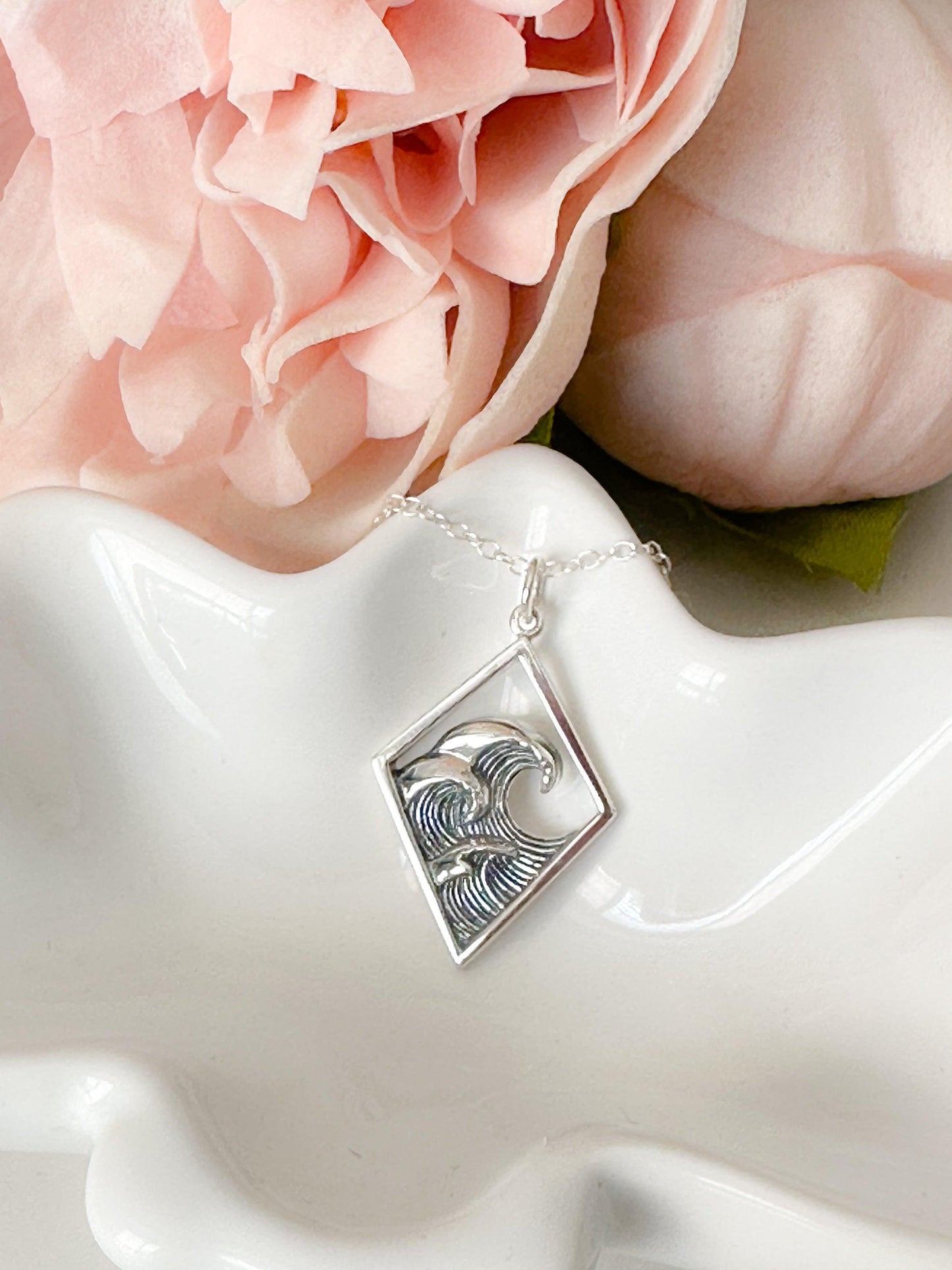 Ocean Waves Diamond Necklace