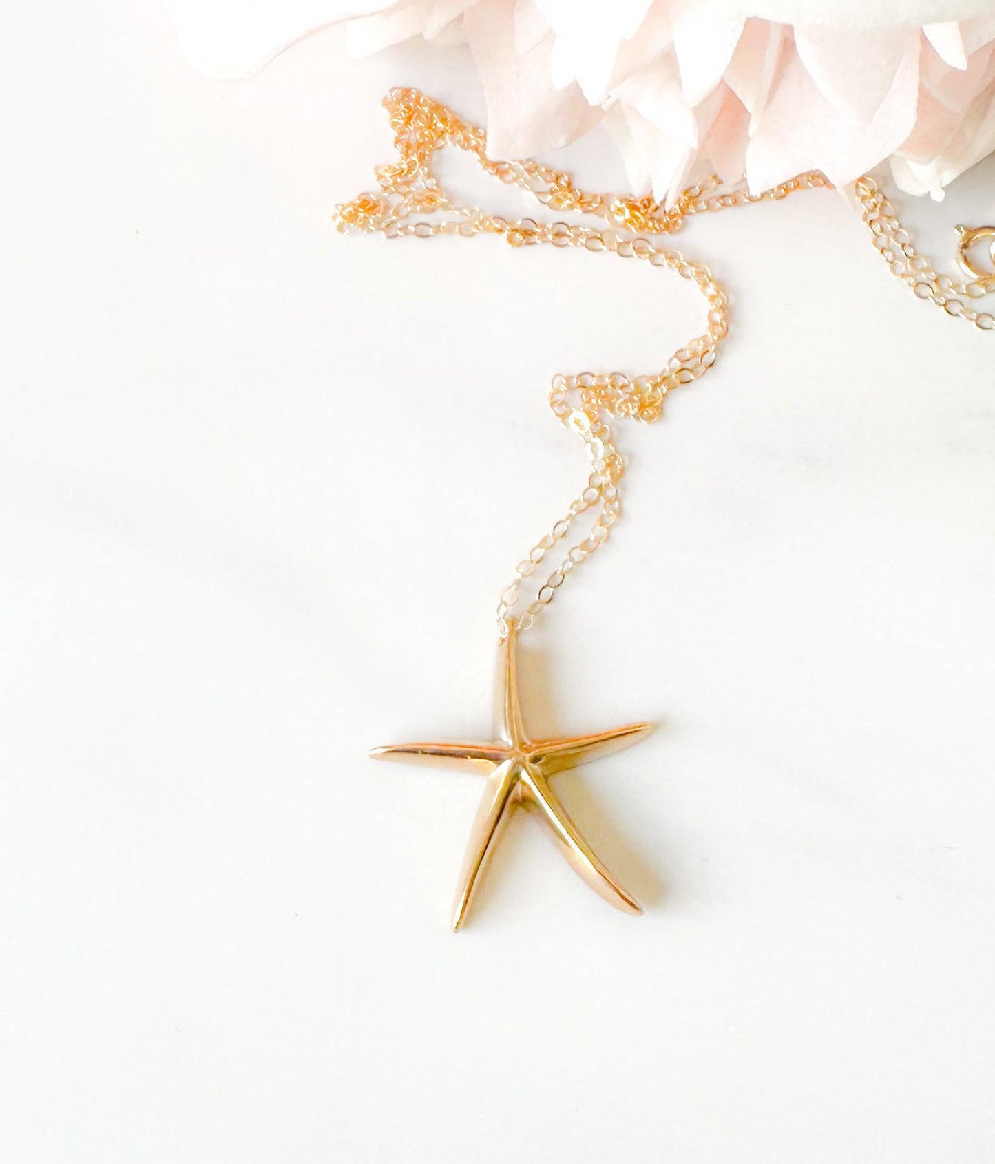 Gold Starfish Necklace