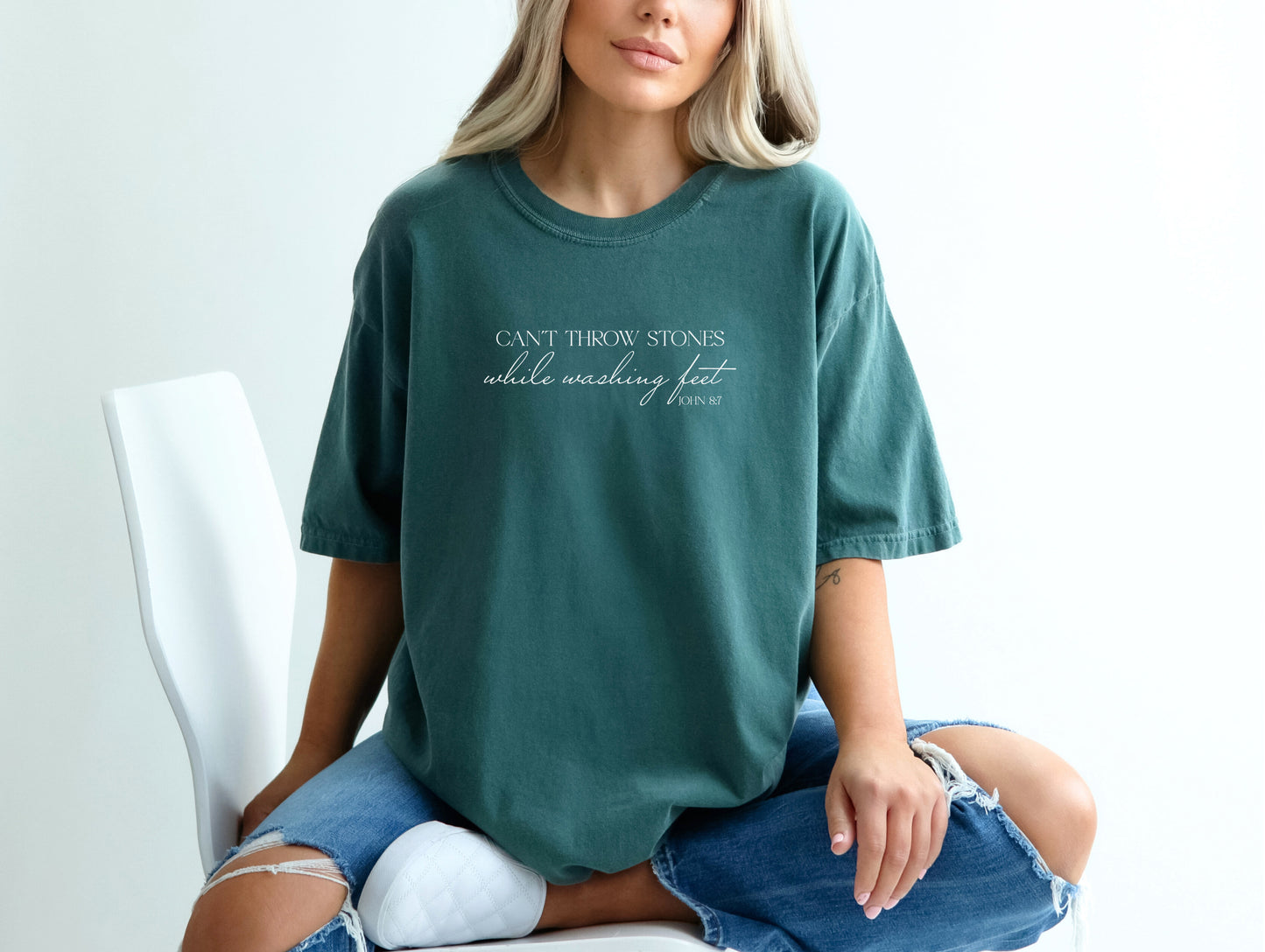 Can't Throw Stones While Washing Feet Tee