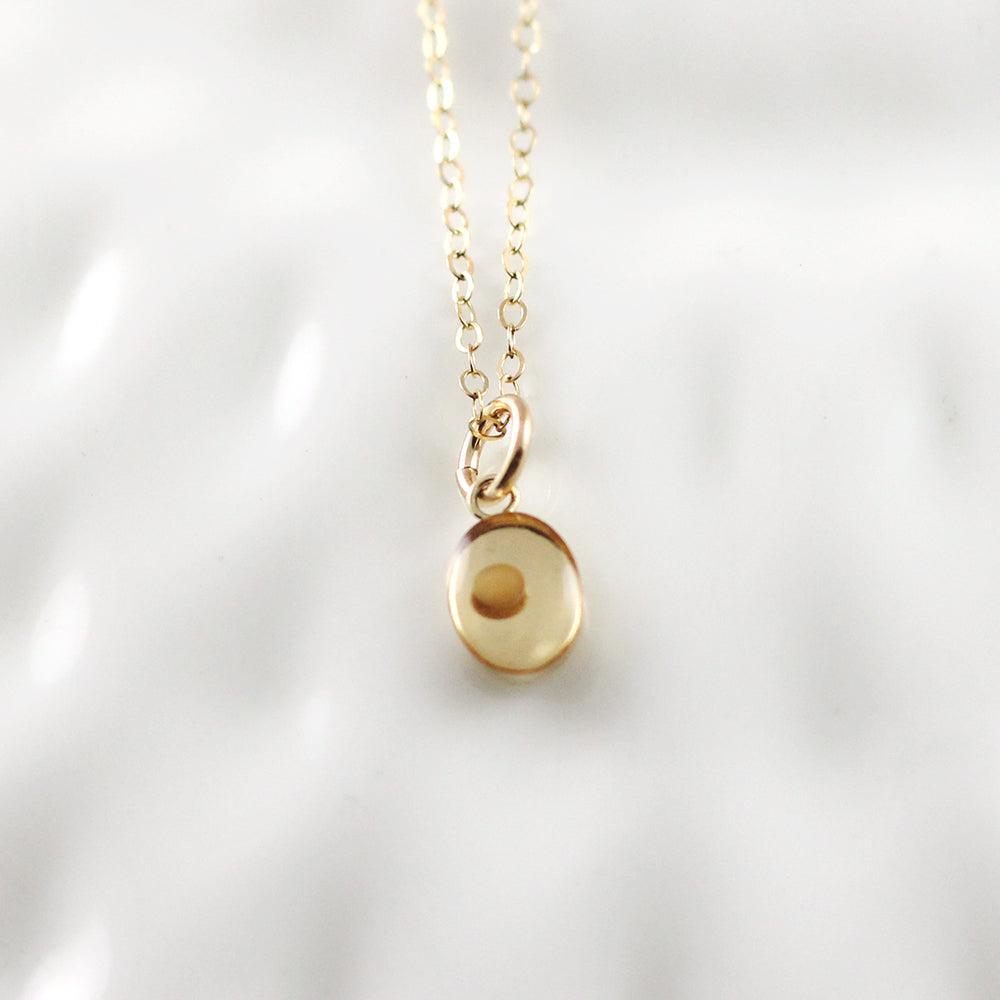 Simple Mustard Seed Necklace - Silver or Gold