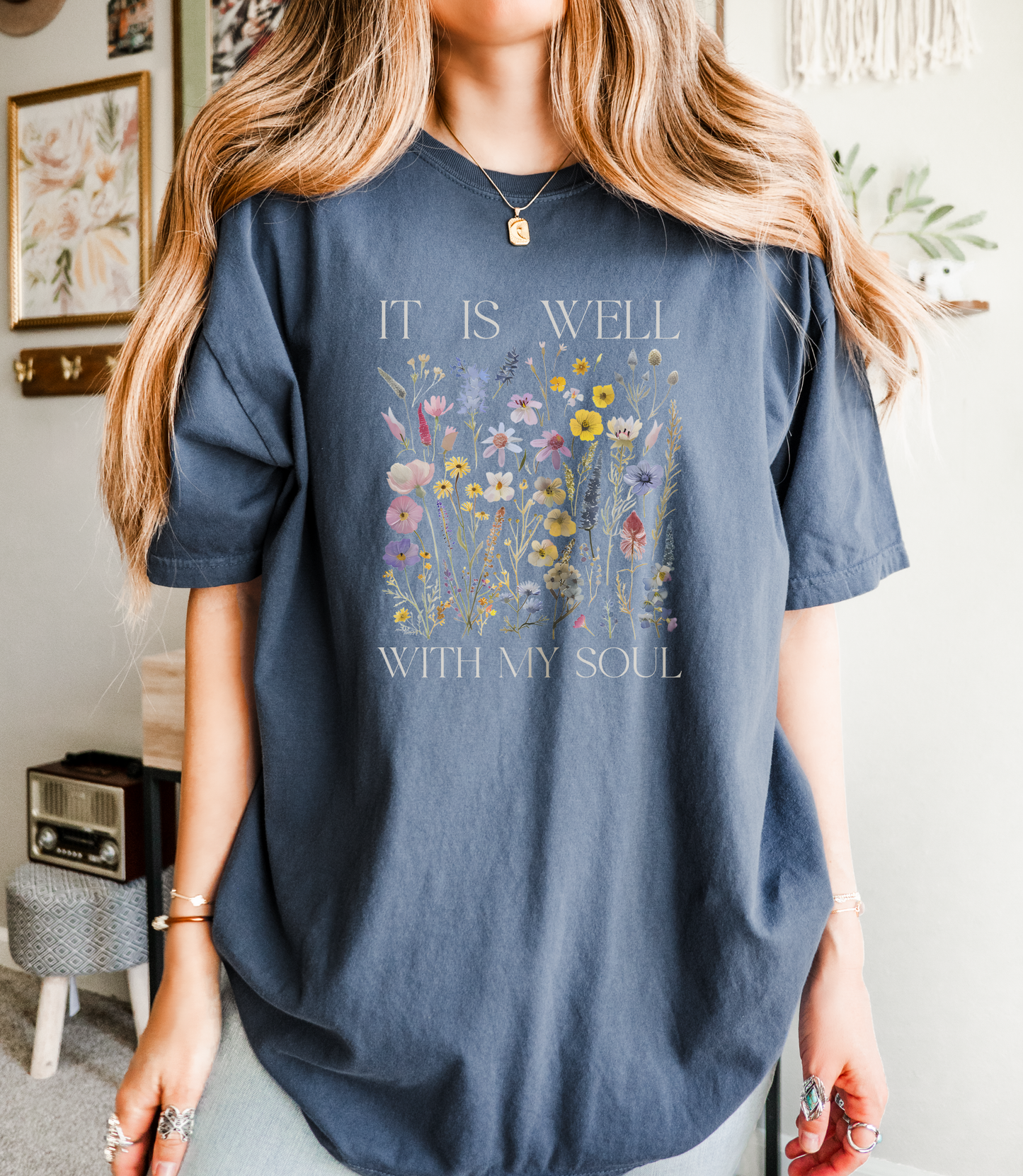 It Is Well Wildflower Tee