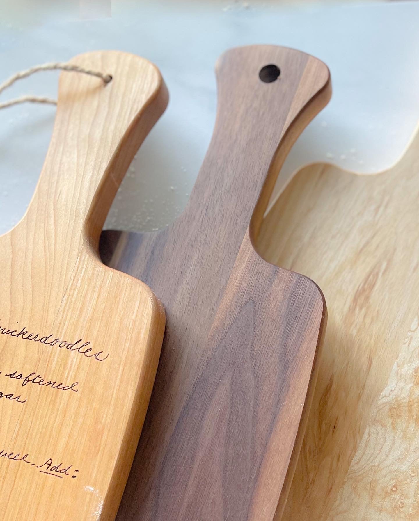 Handwritten Recipe Wood Cutting Board