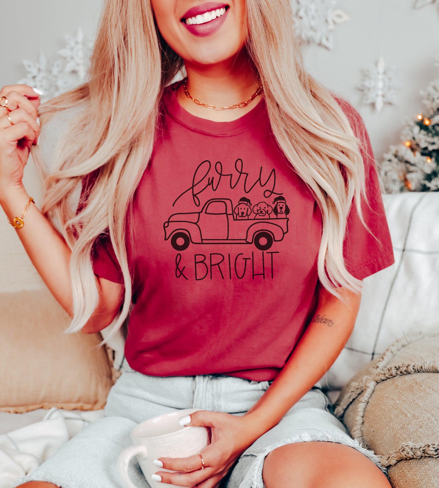 Furry & Bright Christmas Tee