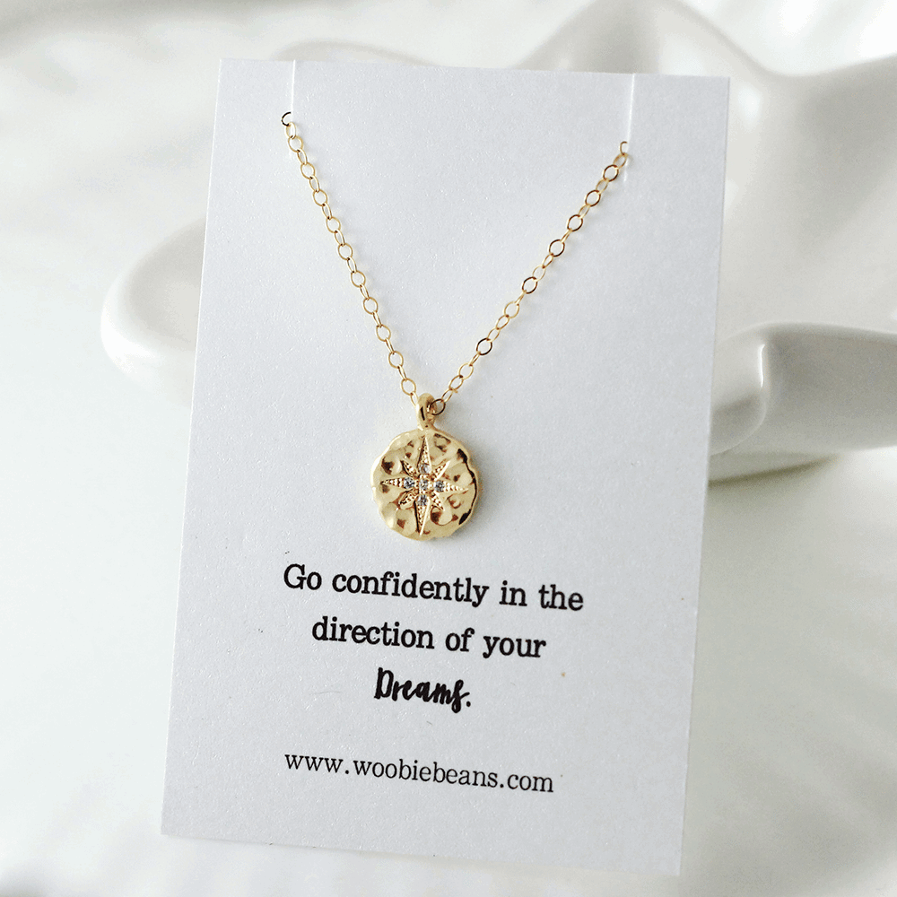 Go confidently in the direction of your dreams necklace online