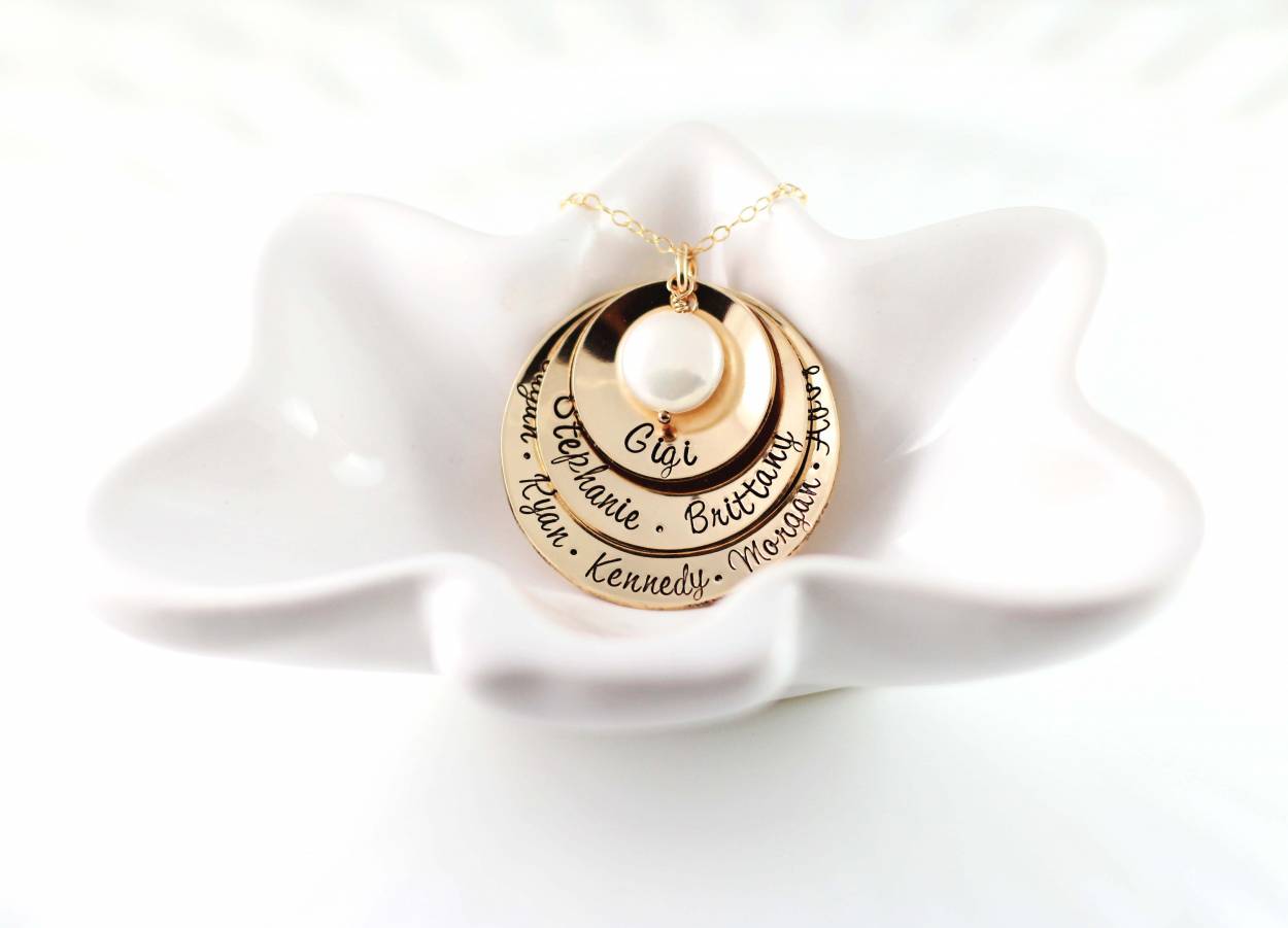 Tri-Layered Gold Grandmother Necklace