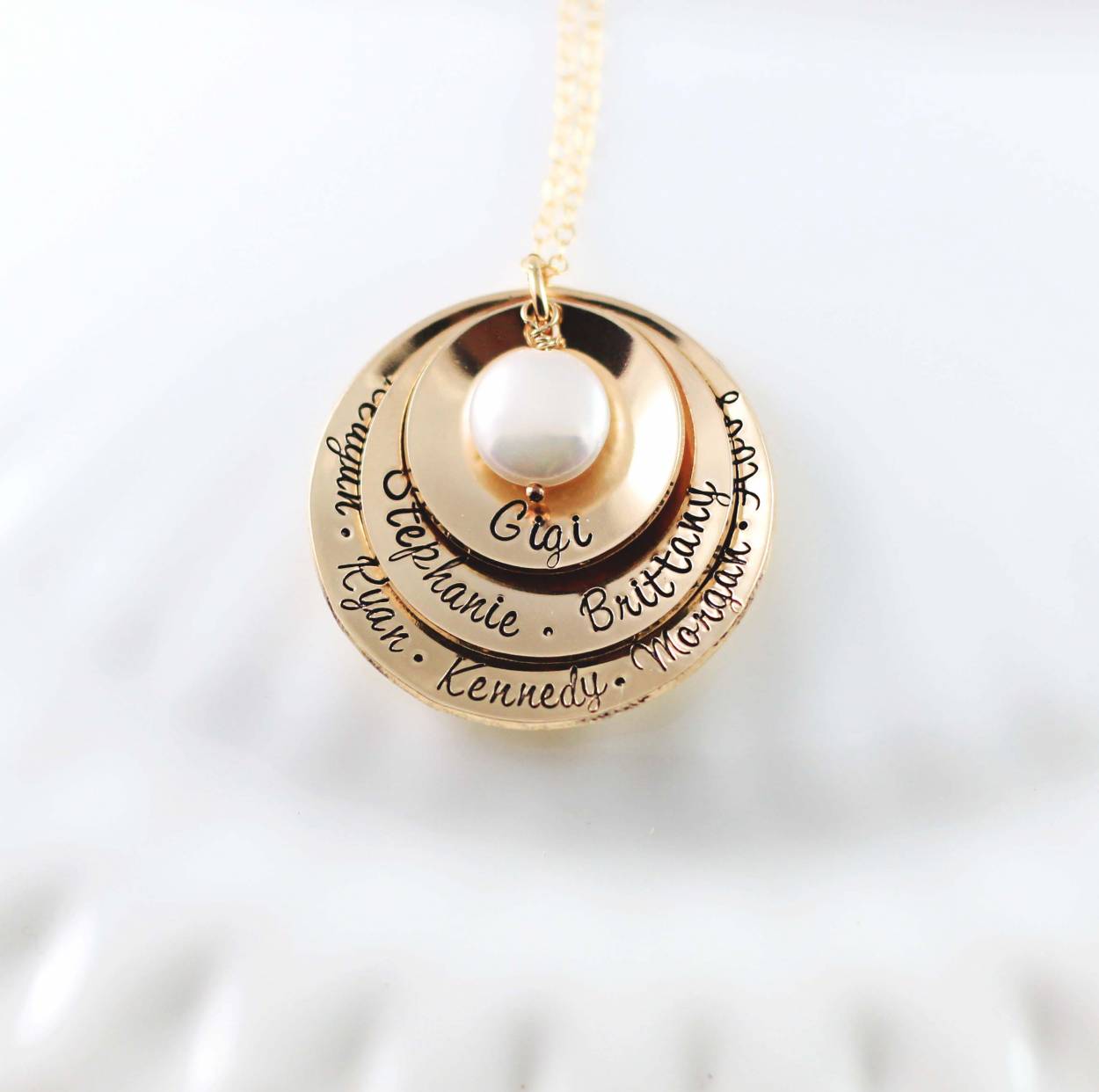 Tri-Layered Gold Grandmother Necklace