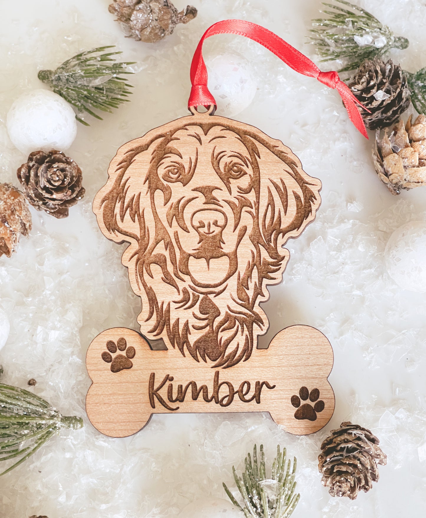 Personalized Golden Retriever Ornament