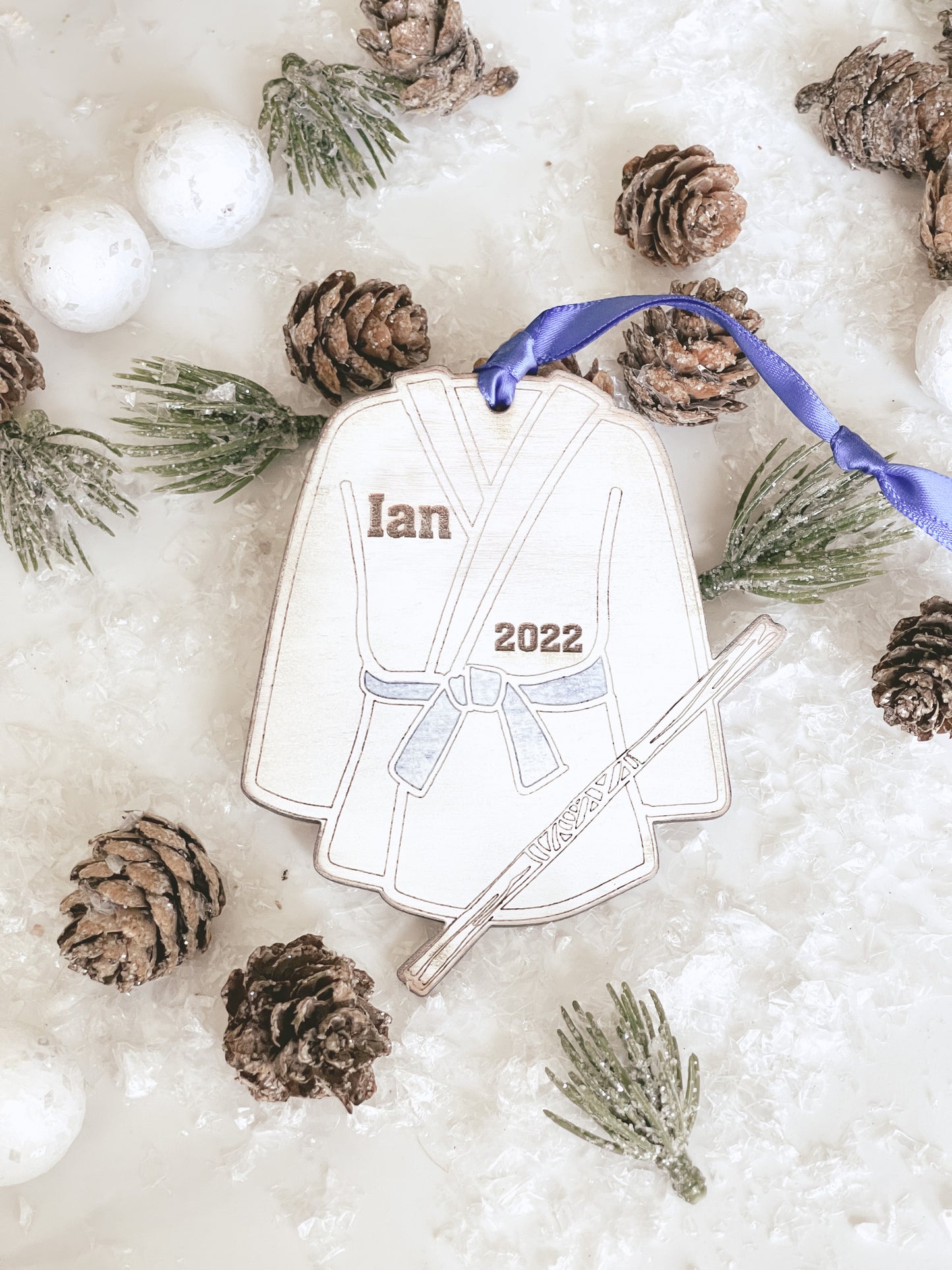 Personalized Karate Christmas Ornament