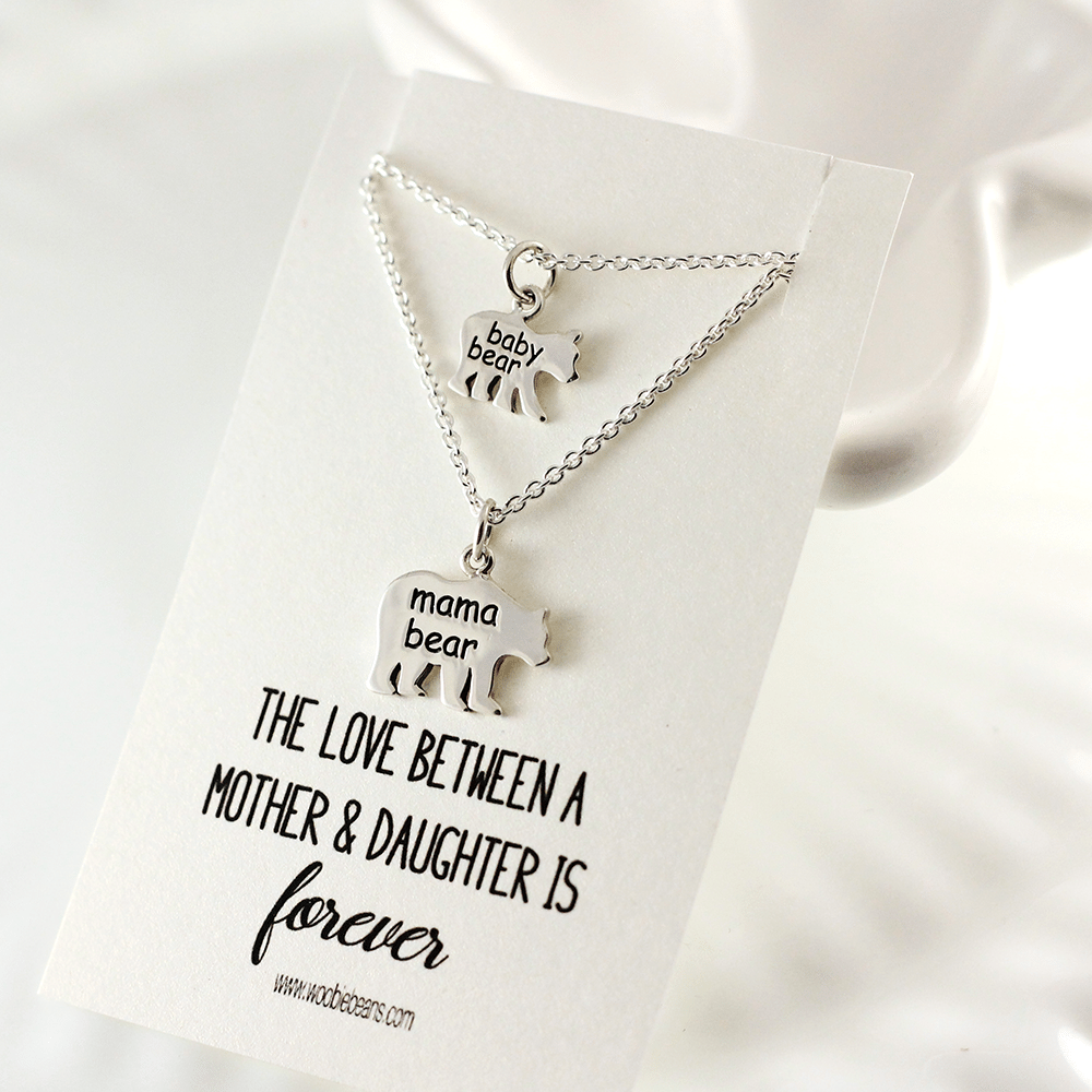 Mama Bear Necklace Set