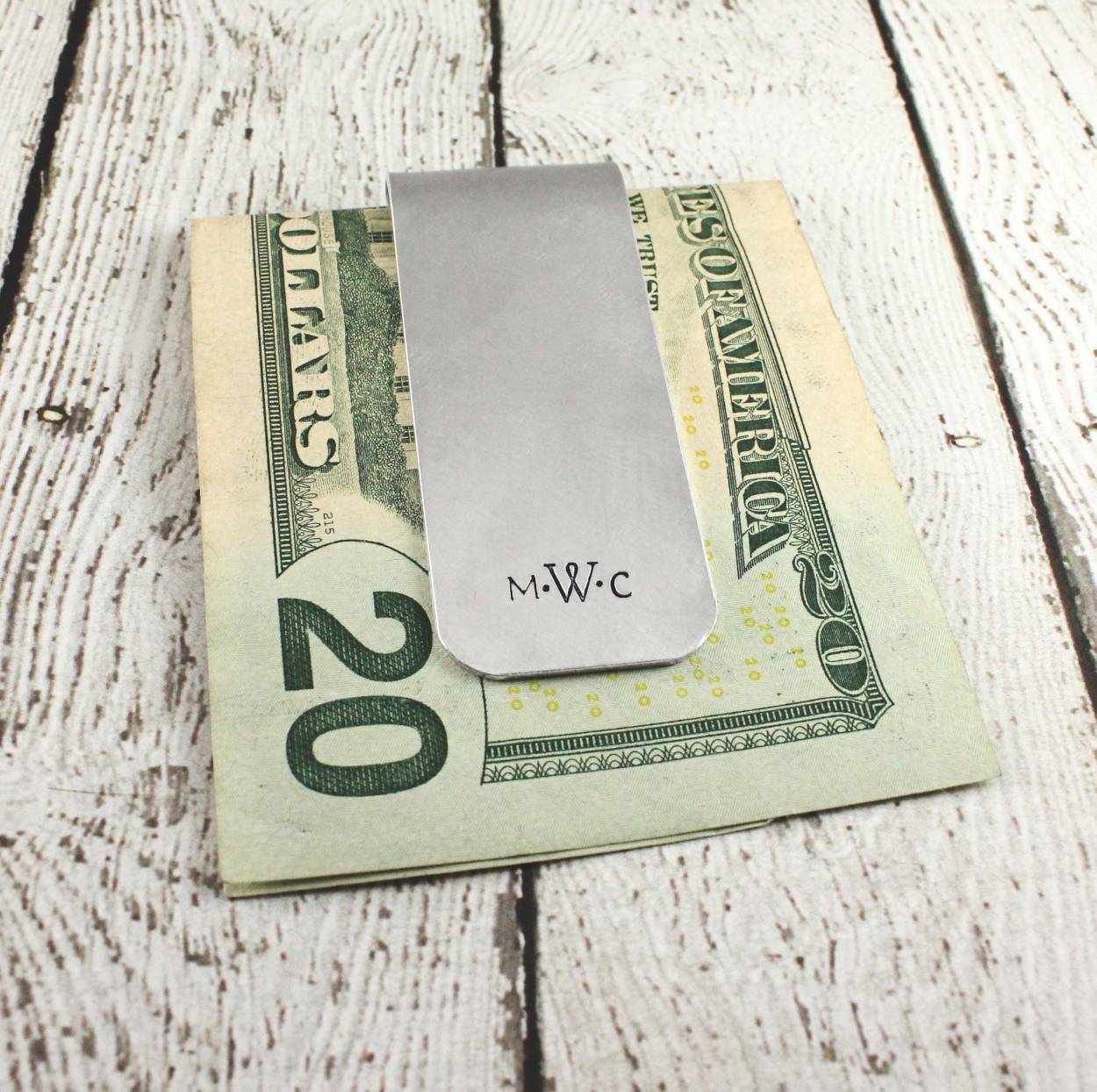 Monogrammed Money Clip