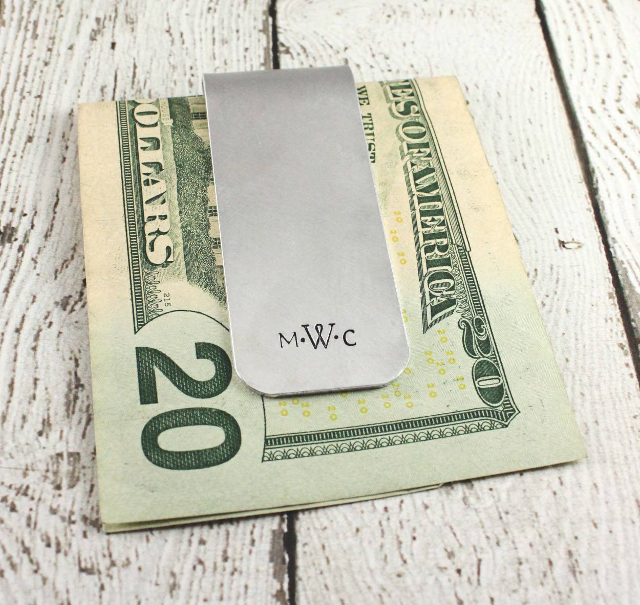 Monogrammed Money Clip
