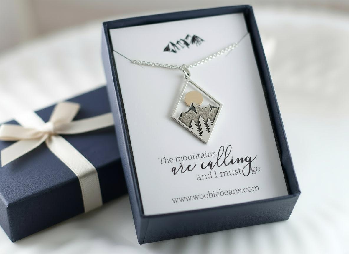Mountains are Calling Diamond Necklace