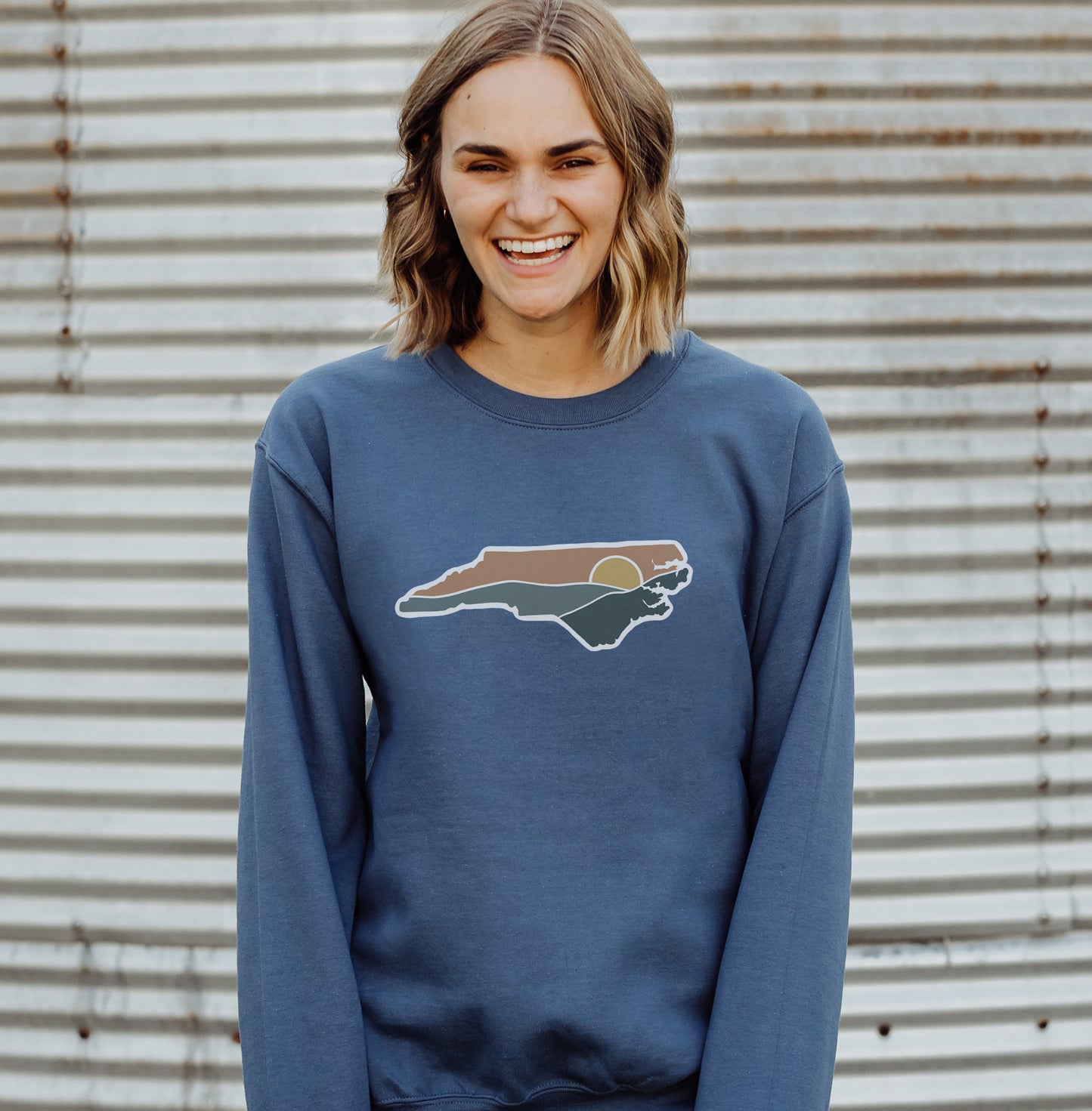 NC Mountain Sunrise Crewneck Sweatshirt