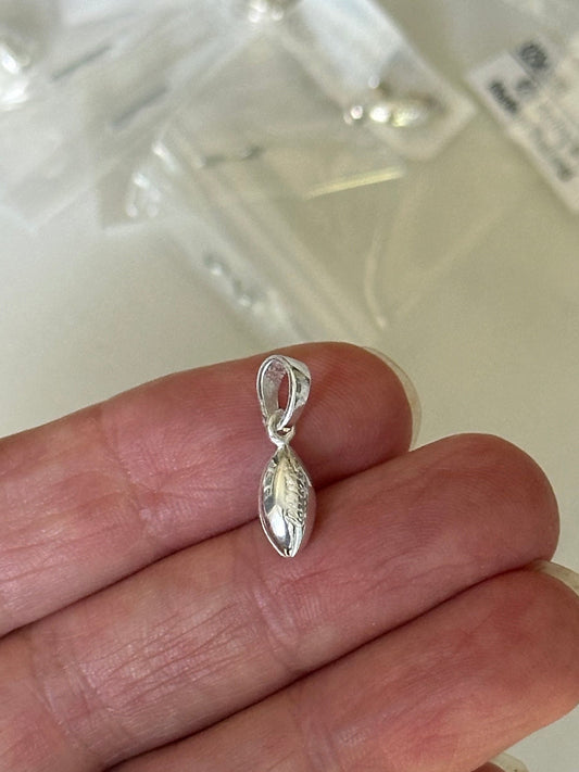 Sterling silver football charms