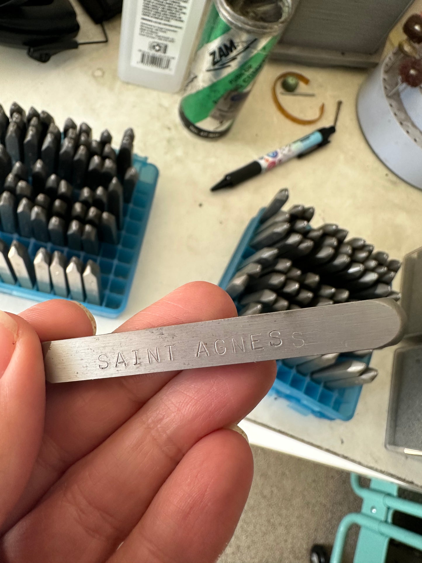 Saint Agnes font - Stamp Yours custom