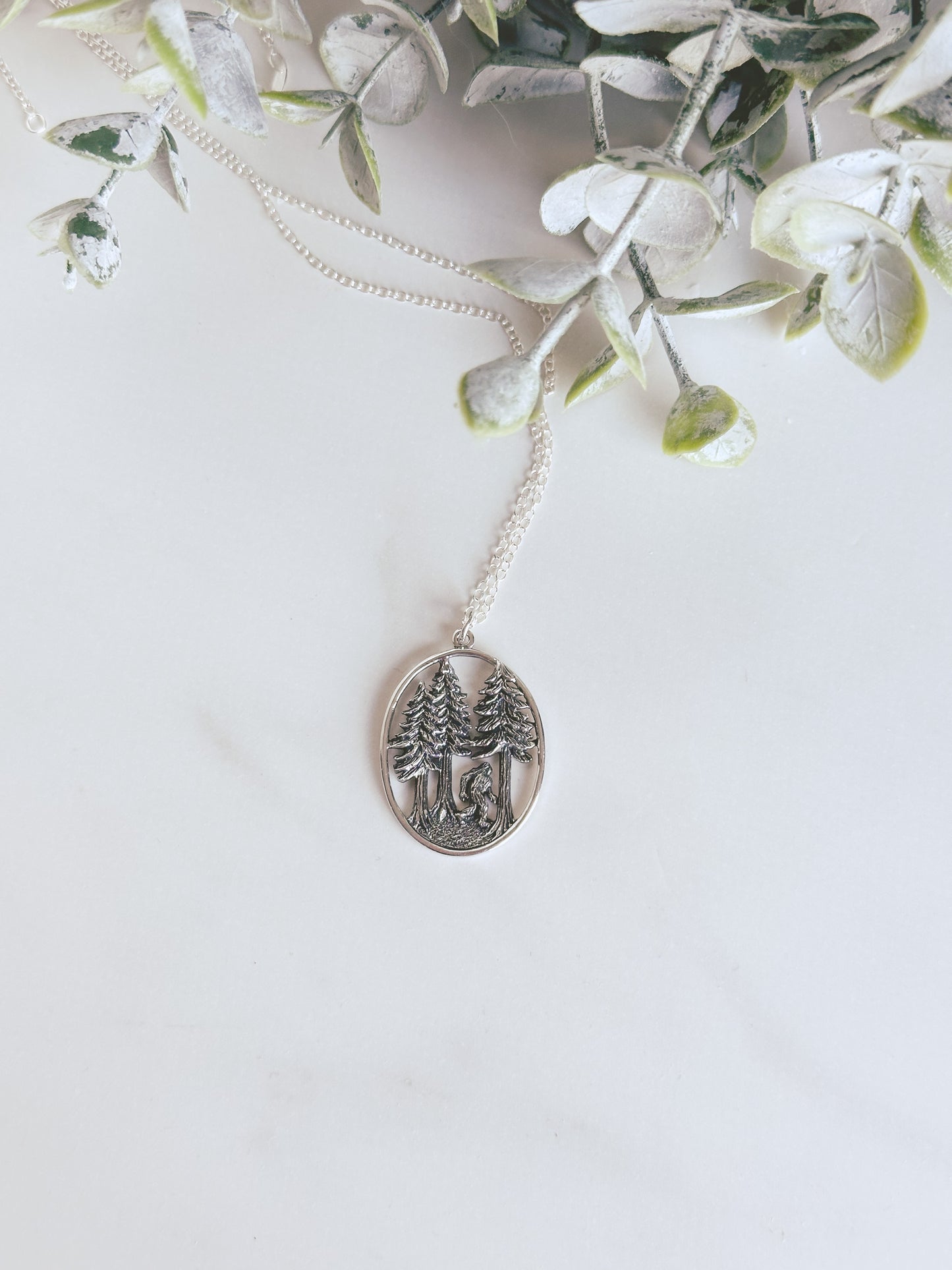 Bigfoot in the Forest Necklace
