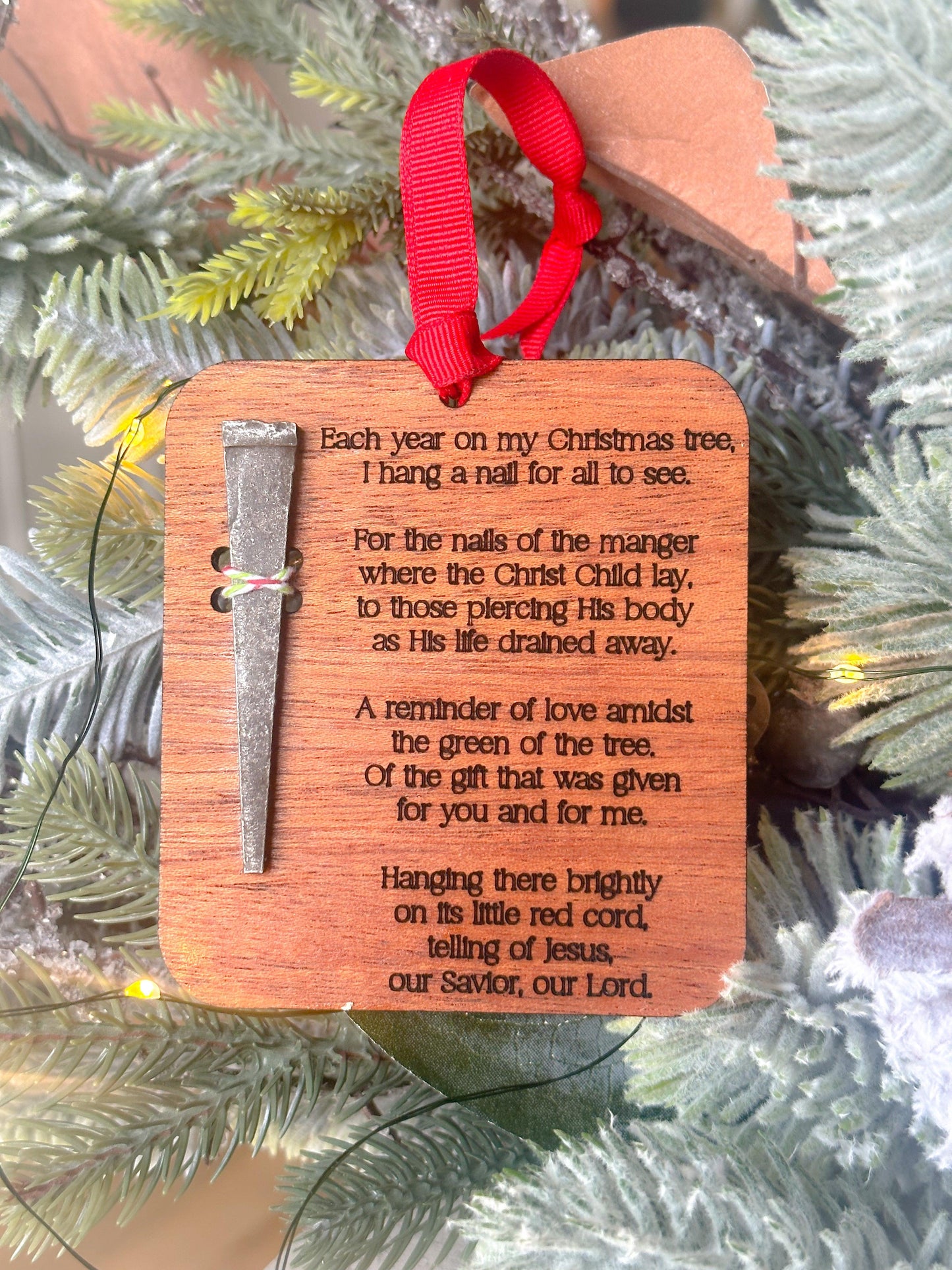 christmasnailornamentwood the christmas nail ornament