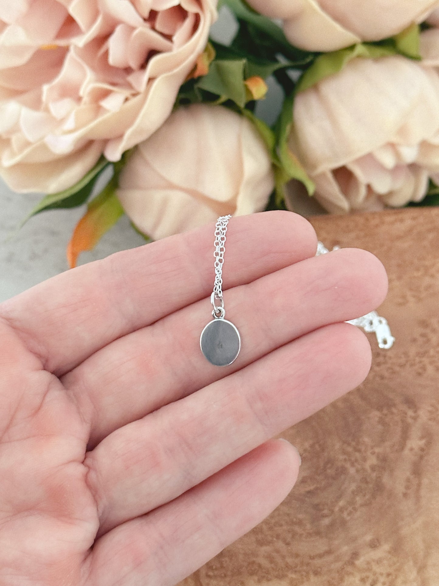 Oval Framed Cross Necklace