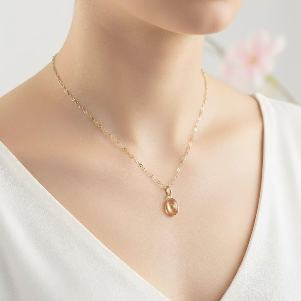 Simple Mustard Seed Necklace - Silver or Gold