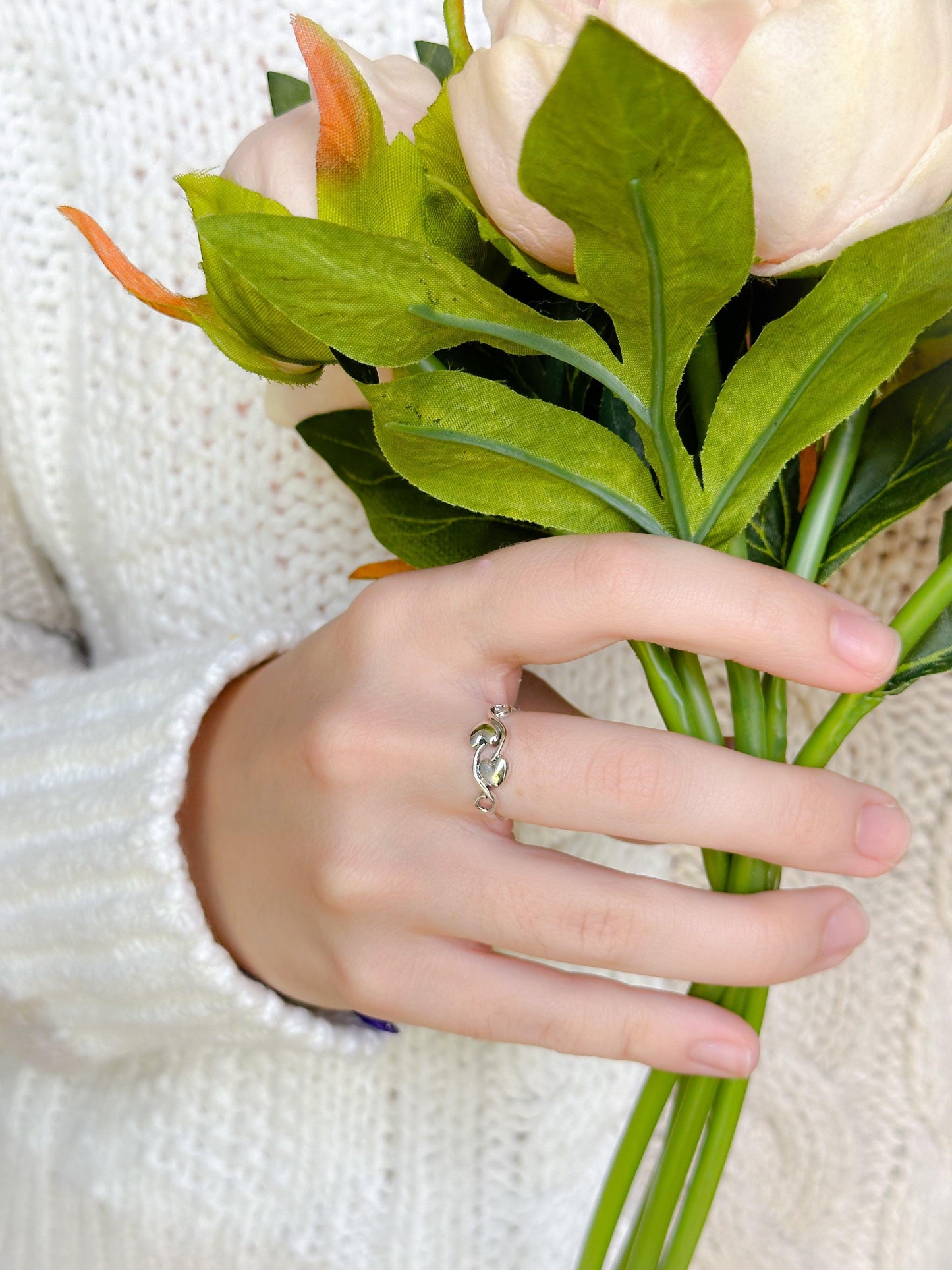 Swirling Hearts Ring