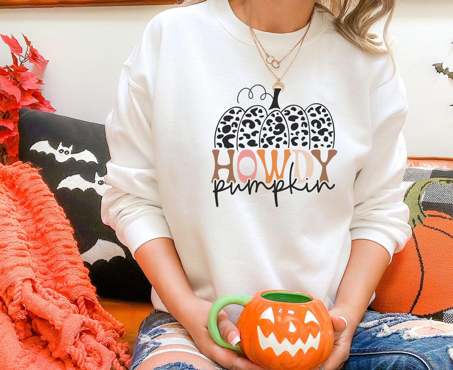 Howdy Pumpkin Tee and Sweatshirt