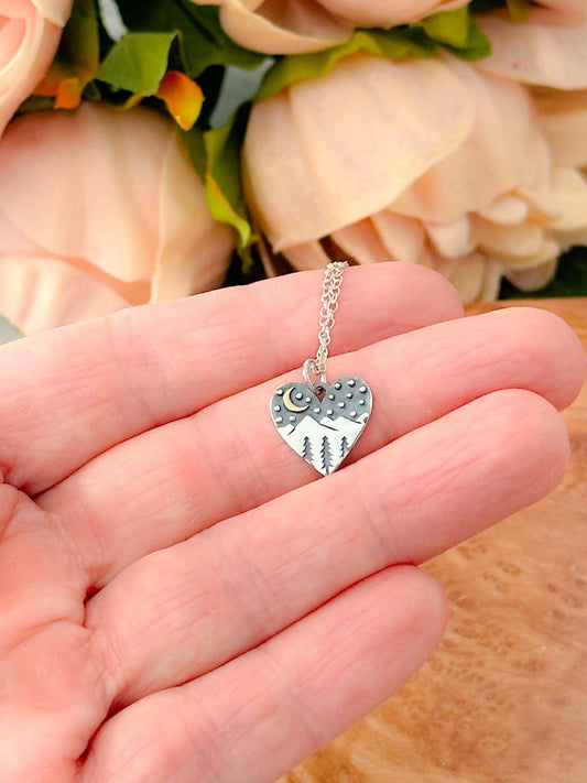 Mountain Heart Necklace