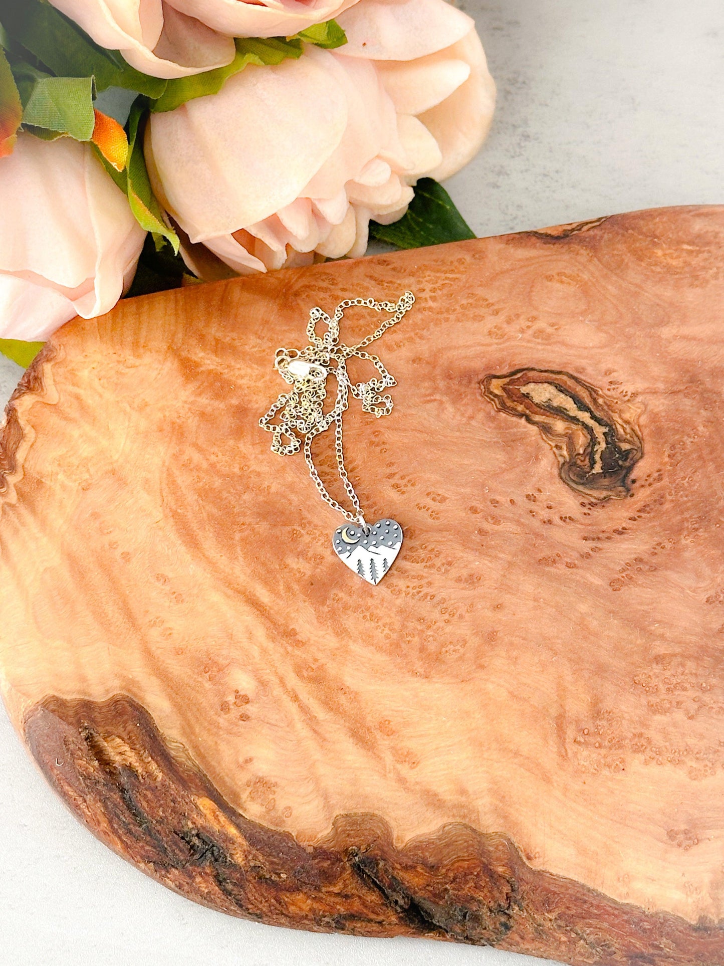 Mountain Heart Necklace