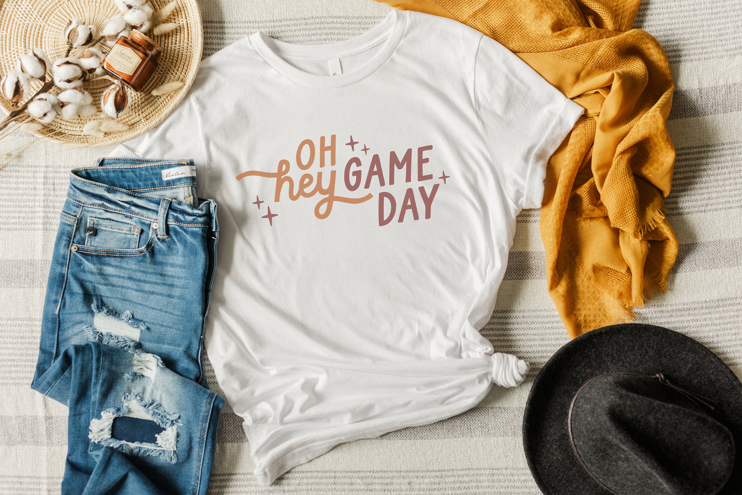 Oh Hey Game Day Shirt - Custom Ink Colors for YOUR TEAM!