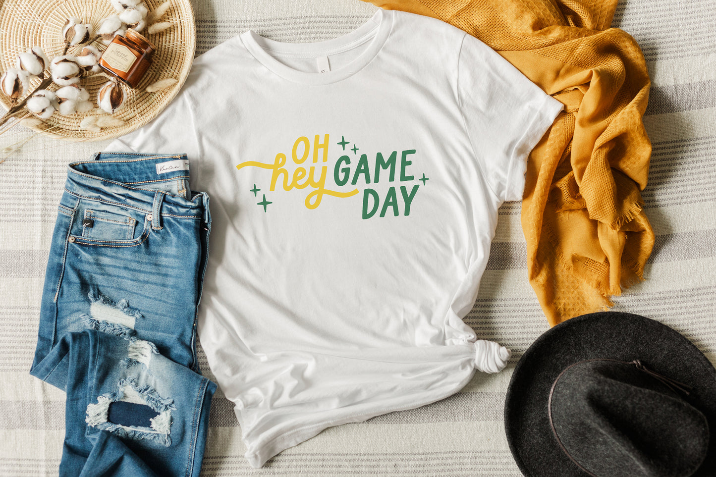 Oh Hey Game Day Shirt - Custom Ink Colors for YOUR TEAM!