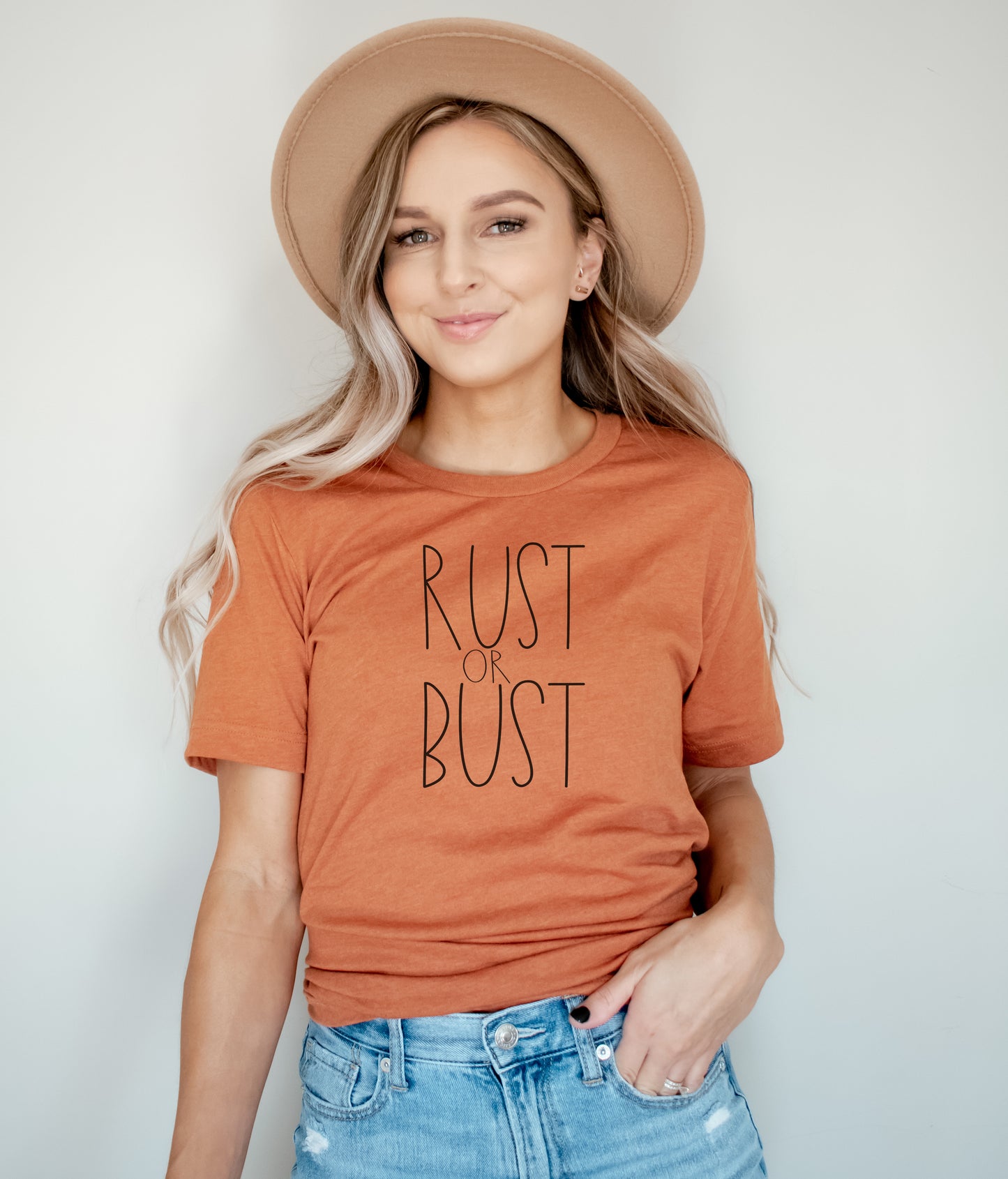 Rust or bust tee shirt