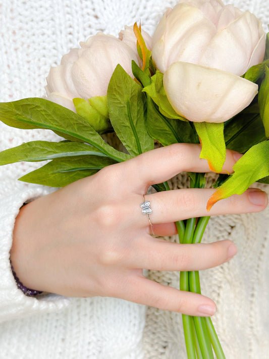 Dainty Butterfly Ring