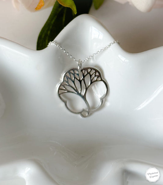 Sterling Silver Tree Necklace