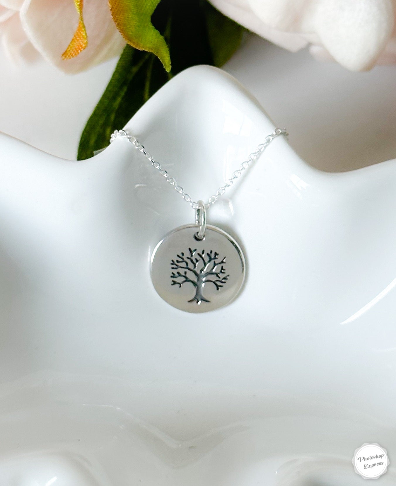 Sterling Silver Tree Pendant Necklace