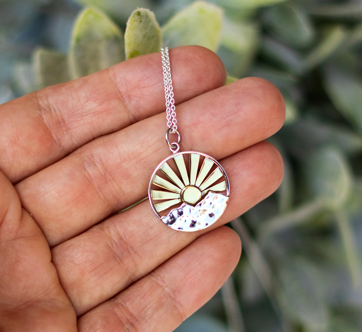 Sunrise Over the Mountains Necklace