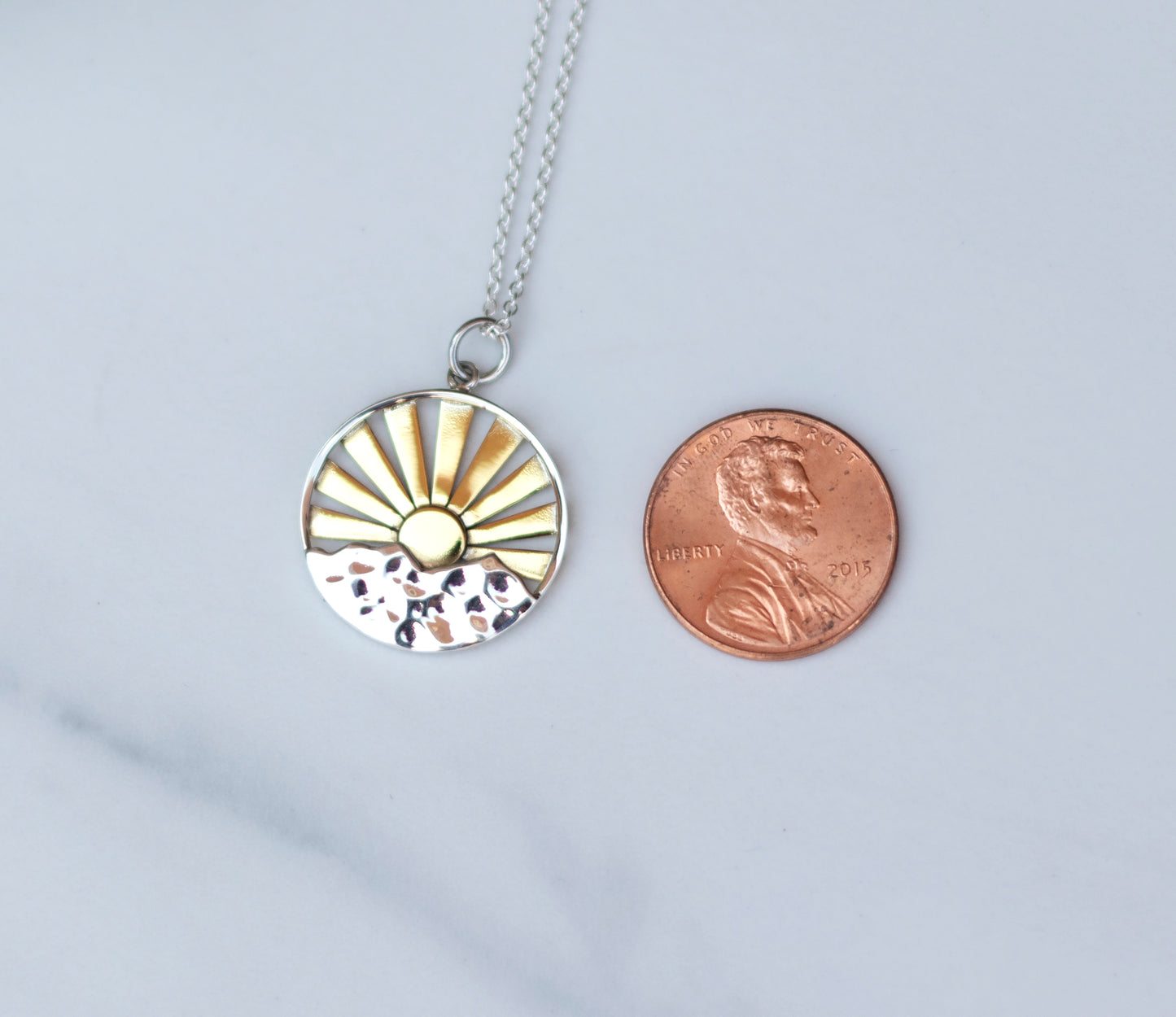 Sunrise Over the Mountains Necklace