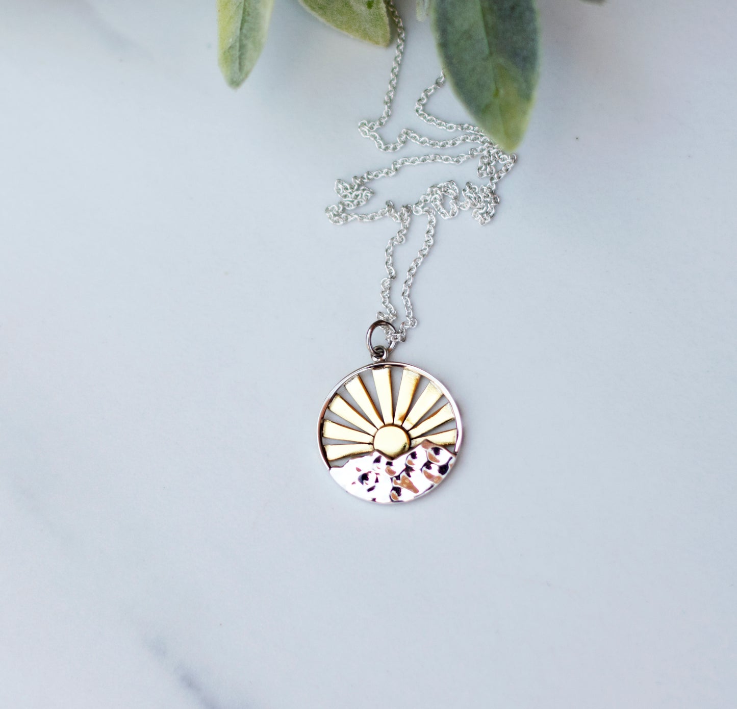 Sunrise Over the Mountains Necklace