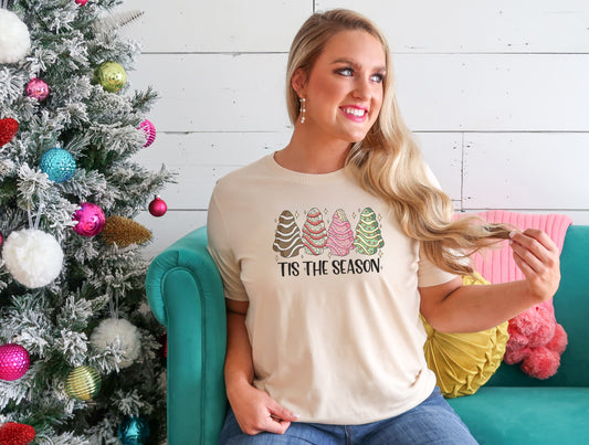 Tis the Season Christmas Tree Cakes Shirt
