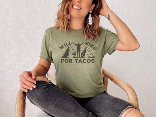 Will Hike for Tacos Tee