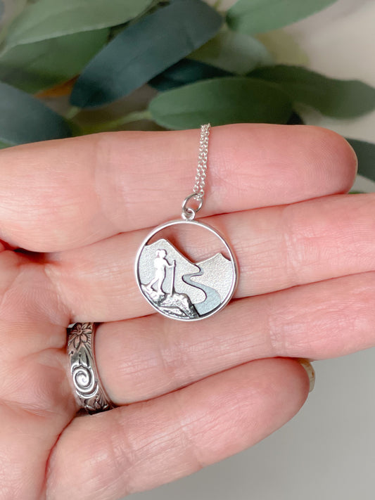 Hiking Girl Necklace