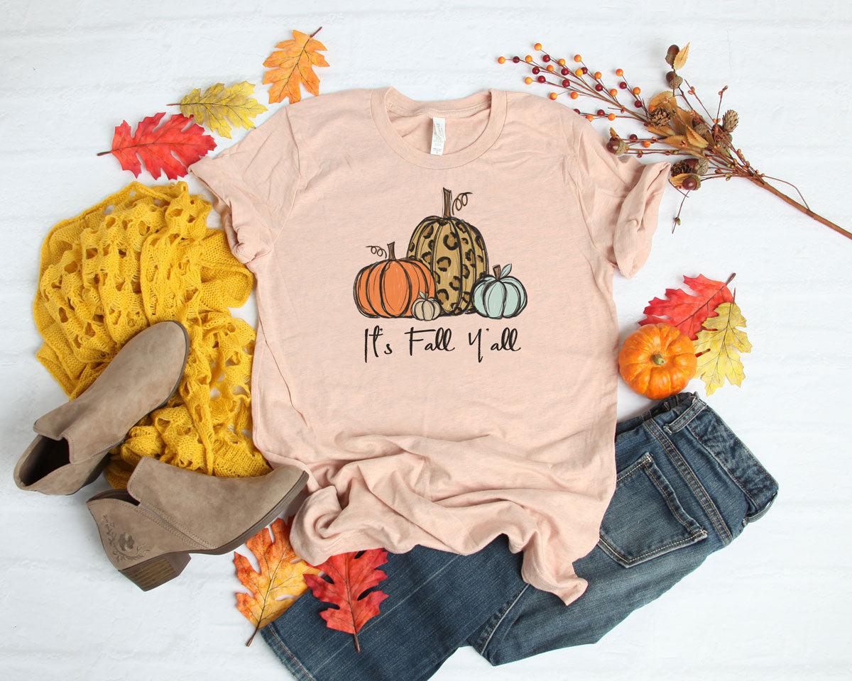 It's Fall Y'all with Pumpkins Shirt