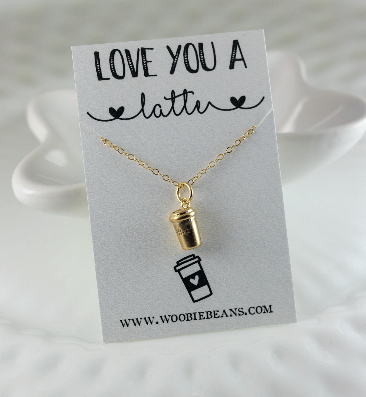 Love You A Latte Necklace