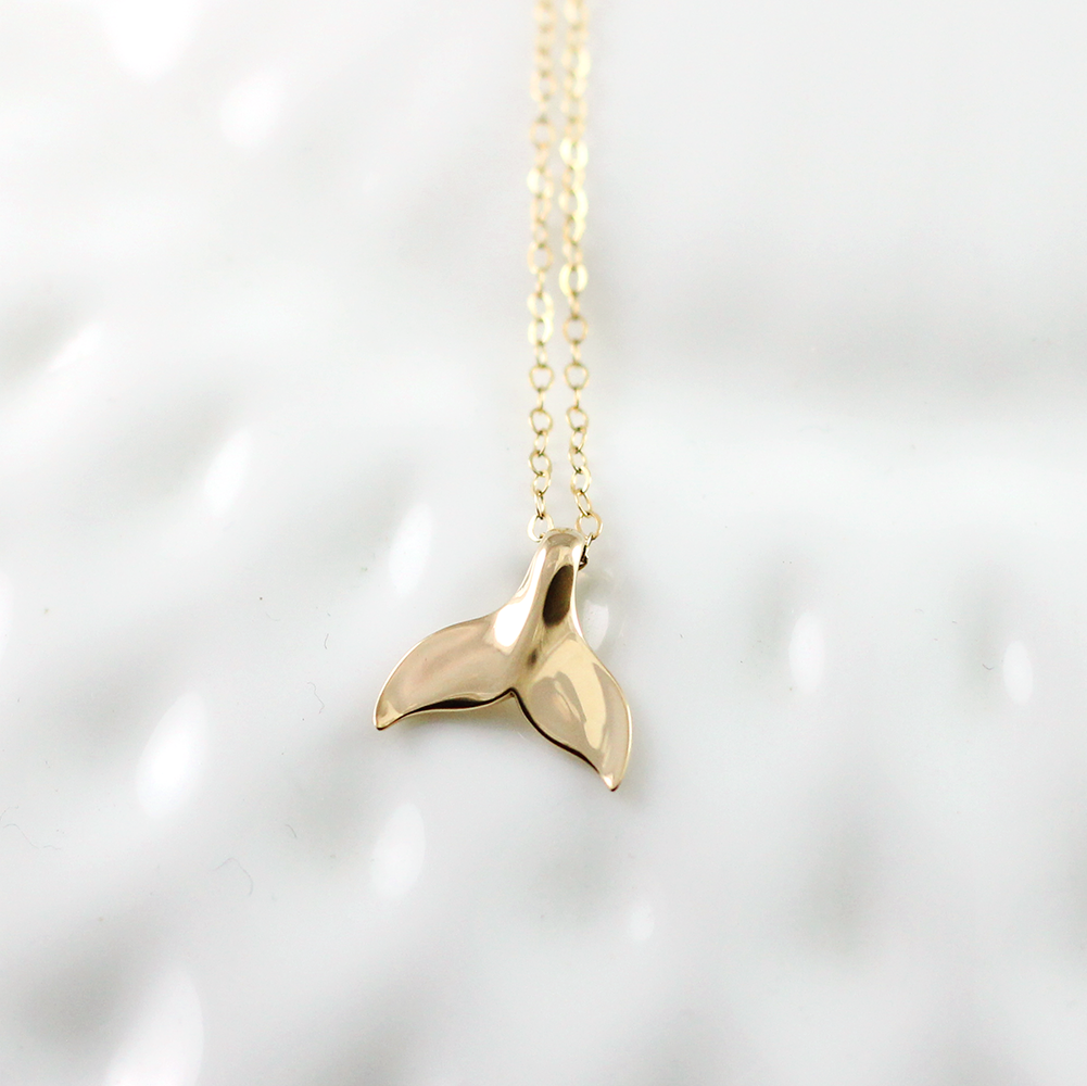 Gold Mermaid Tail Necklace