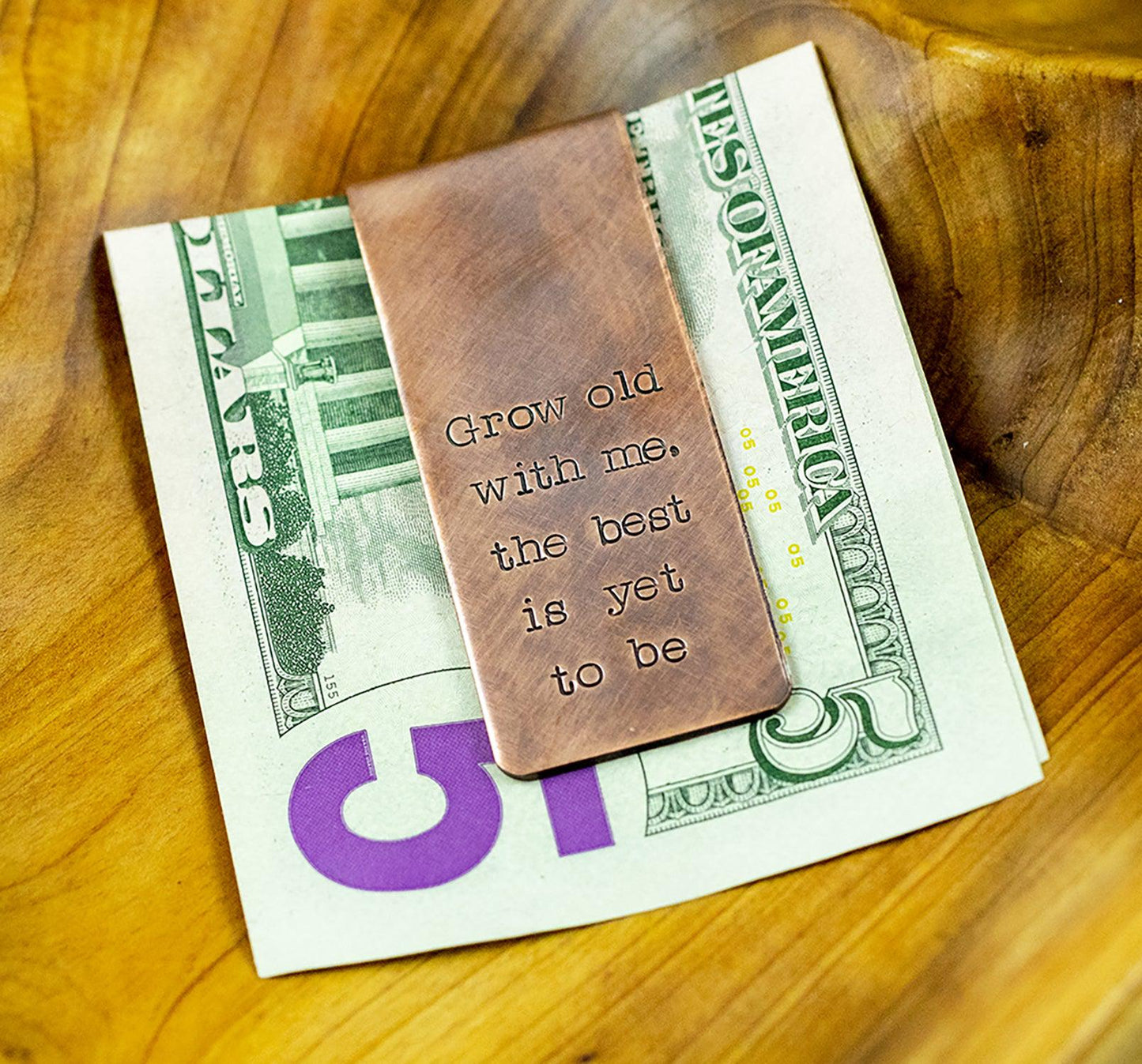Grow Old With Me Money Clip