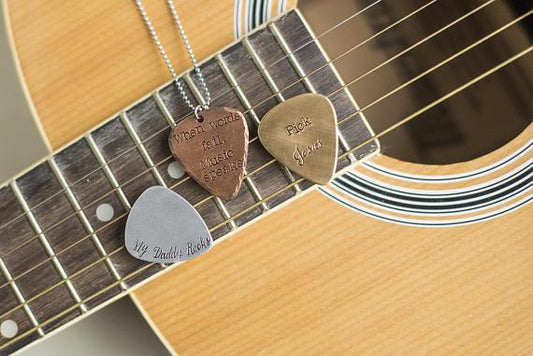 Custom Guitar Pick Necklace