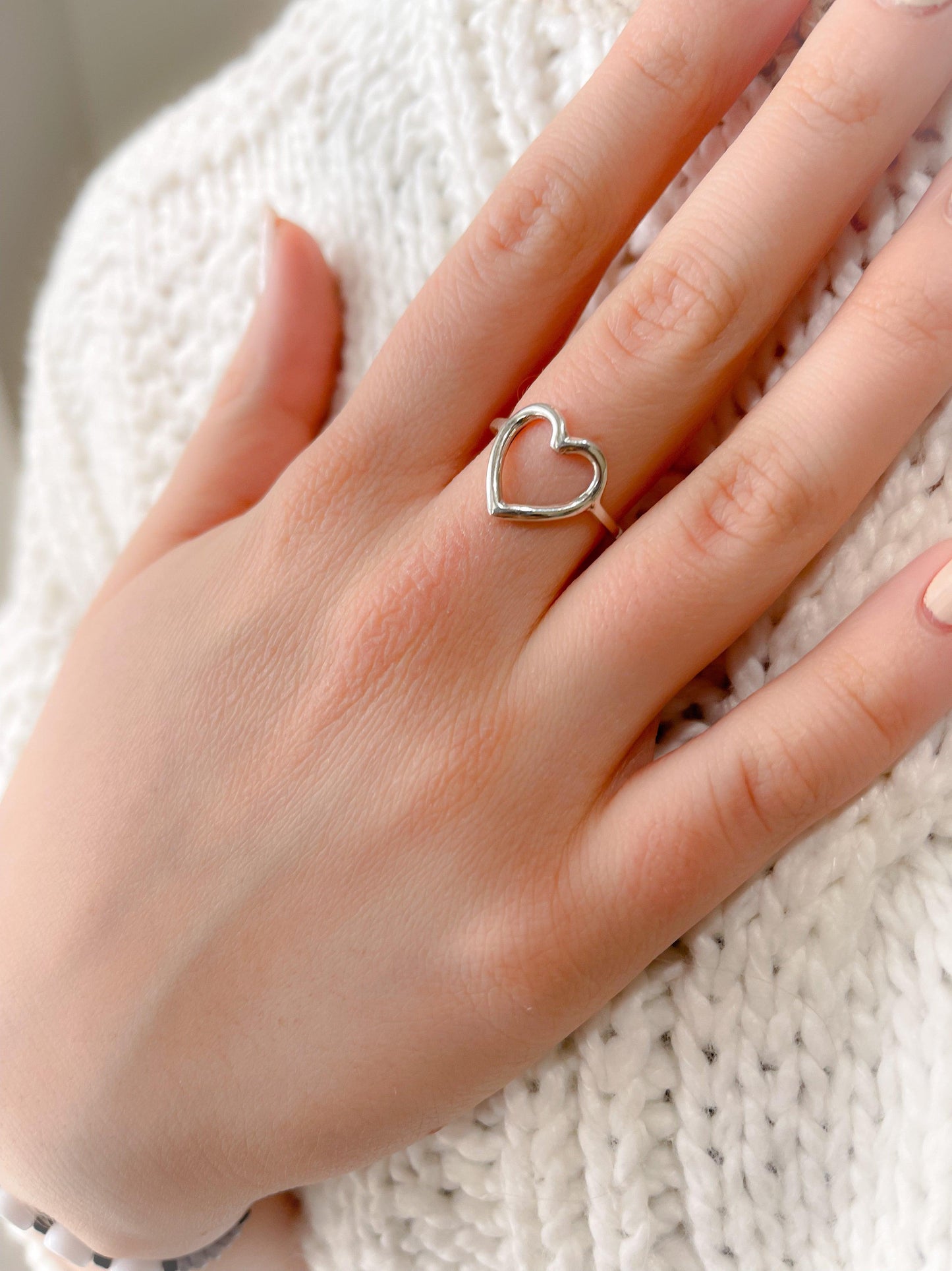 Polished Heart Ring