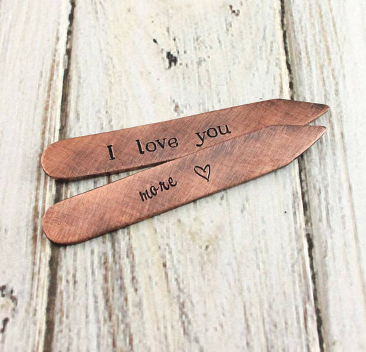 Love You More Copper Collar Stays