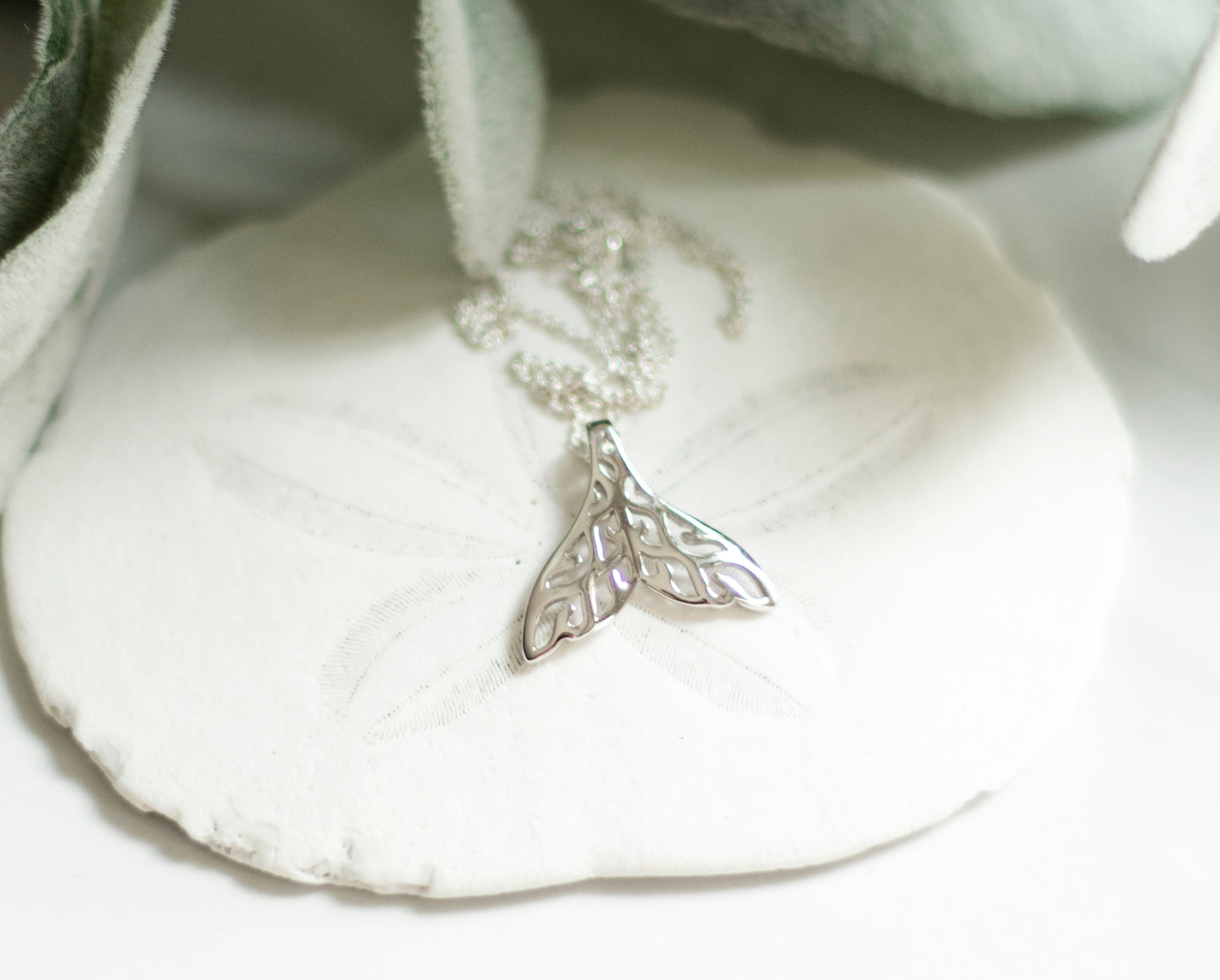 Intricate Whale Tail Necklace