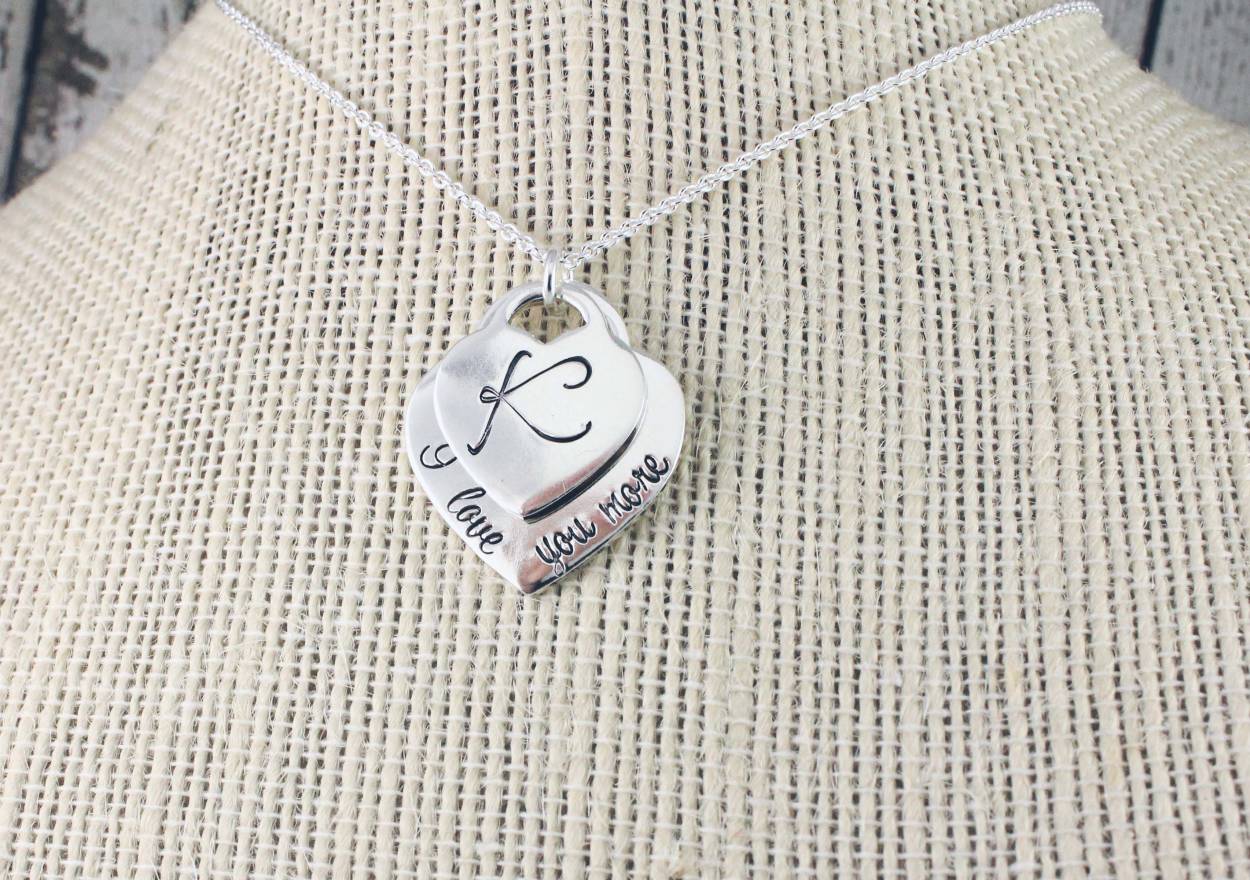 Sterling Silver I Love You More Necklace