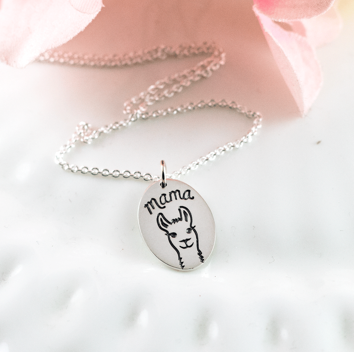 Mama Llama Necklace Woobie Beans Jewelry Gifts Apparel